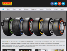 Tablet Screenshot of pirelli-qatar.com